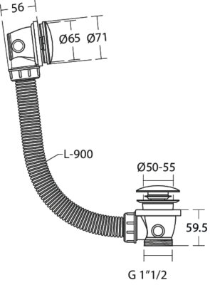 Слив-перелив Ideal Standard E1484A2