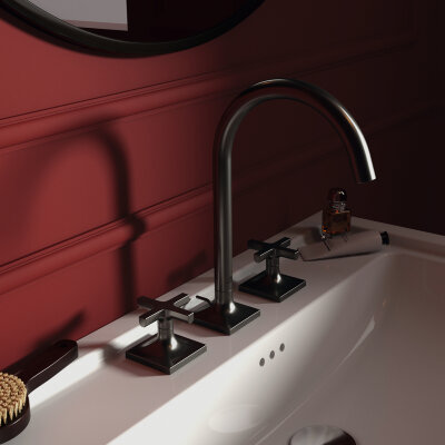 Двурукоятковый смеситель для раковины под 3 отверстия, с донным клапаном Ideal Standard JOY NEO BD143A5