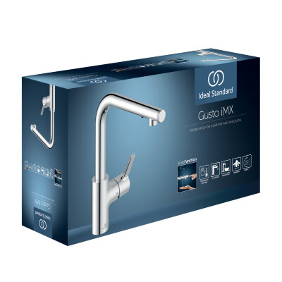 Смеситель для кухонной мойки Ideal Standard GUSTO A7817AA с интегрированным диспенсером для моющего средства