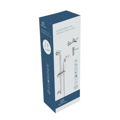 Промо-комплект смесителей 3 в 1 Ideal Standard CERATHERM T25 BC984AA