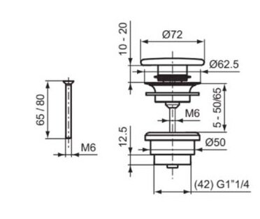 Донный клапан Ideal Standard E265301