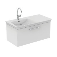 Раковина 106 см асимметричная, левая версия Ideal Standard La Dolce Vita E264601 с отверстием под смеситель, и отверстием перелива