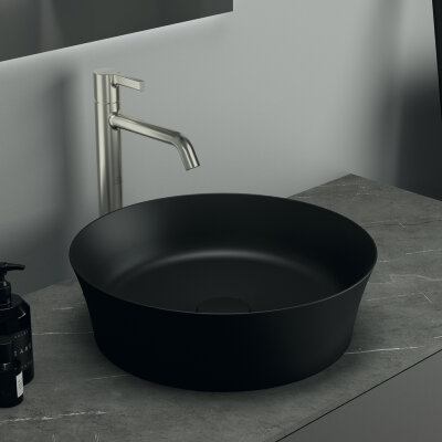 Круглая раковина-чаша с тонкими стенками - 40 см, технология Diamatec®, без отверстия под смеситель Ideal Standard IPALYSS E1398V3