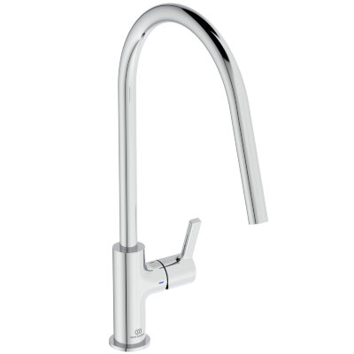 Смеситель для кухонной мойки Ideal Standard GUSTO BD408AA с высоким трубчатым круглым изливом R-типа