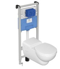Промо-комплект 4 в 1 Ideal Standard для пожилых людей и инвалидов с подвесным унитазом CONTOUR  S306901 и инсталляцией PROSYS