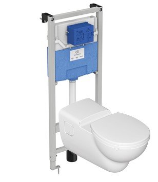 Промо-комплект 4 в 1 Ideal Standard для пожилых людей и инвалидов с подвесным унитазом CONTOUR  S306901 и инсталляцией PROSYS