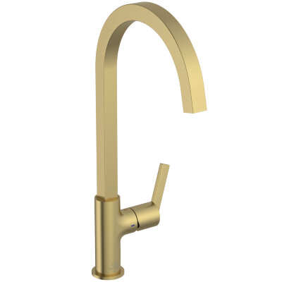 Смеситель для кухонной мойки Ideal Standard GUSTO BD411A2 с высоким трубчатым квадратным изливом R-типа
