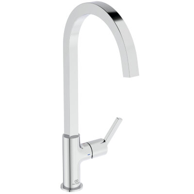 Смеситель для кухонной мойки Ideal Standard GUSTO BD411AA  с высоким трубчатым квадратным изливом R-типа