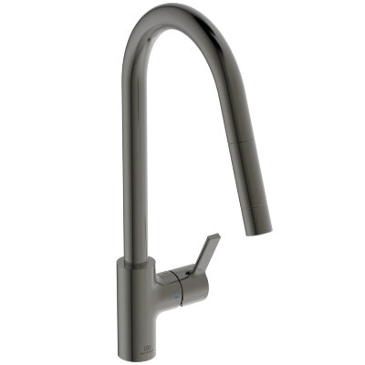 Смеситель для кухонной мойки Ideal Standard GUSTO BD414A5 с высоким трубчатым вытяжным изливом R-типа