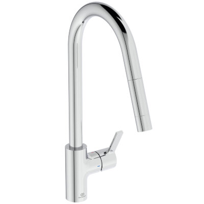 Смеситель для кухонной мойки Ideal Standard GUSTO BD414AA с высоким трубчатым вытяжным изливом R-типа