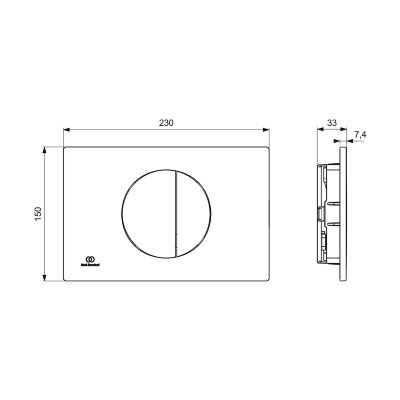  Круглая механическая панель смыва Ideal Standard OLEAS R0503A6